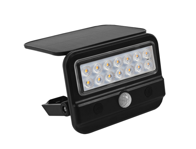 High quality LED garden fence solar wall light rotatable solar street address motion sensor light