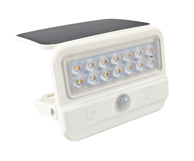 High quality LED garden fence solar wall light rotatable solar street address motion sensor light