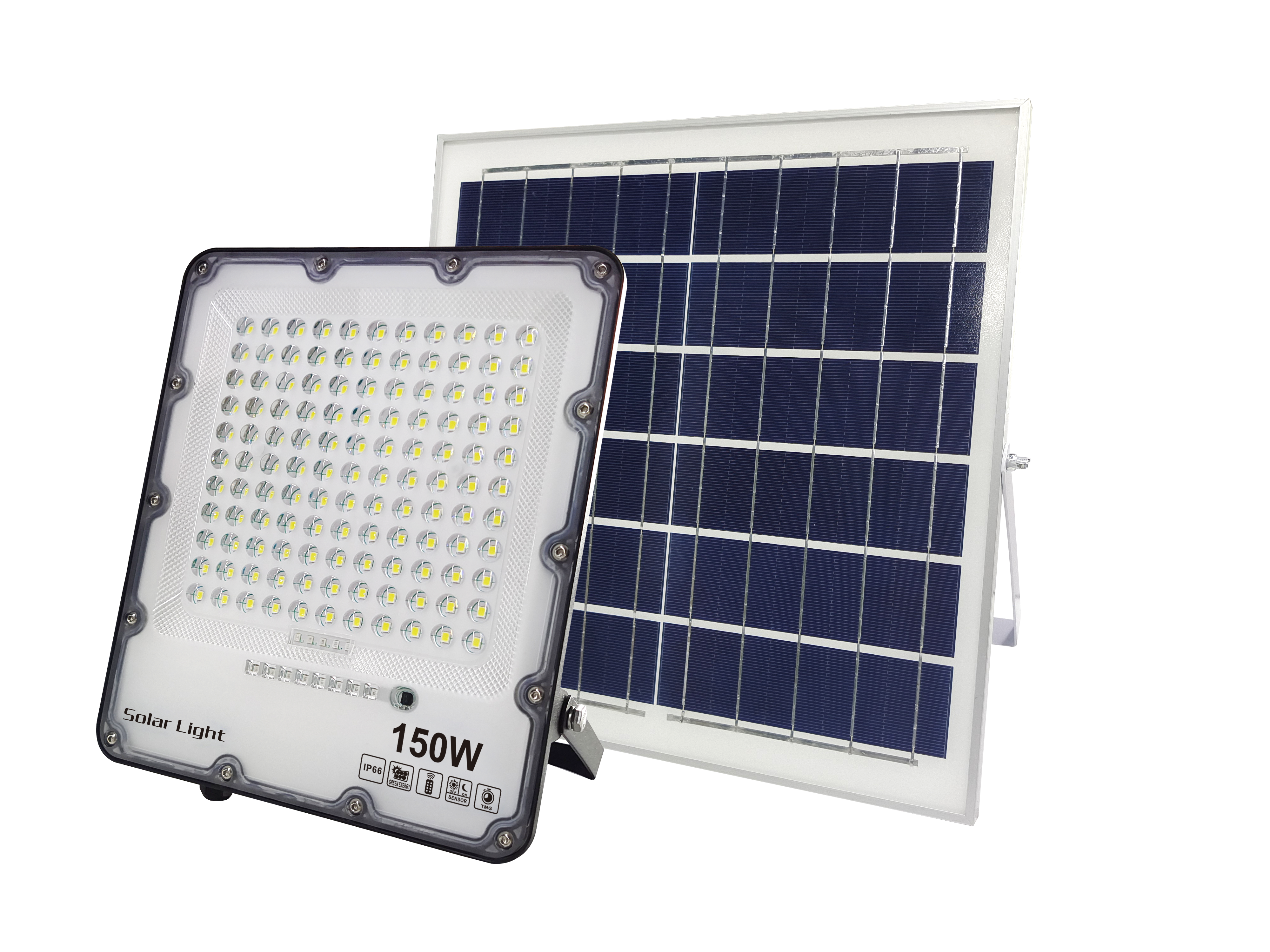 POLY.Solar panel Outdoor Waterproof IP65 Remote Control 200W Solar Led Flood Light