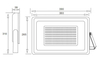 200W High Power IP65 Outdoor LED Flood Light