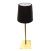 Modern Indoor/Outdoor Touch dimmable USB Rechargeable Battery Cordless Portable Aluminum LED rechargeable Table Lamp