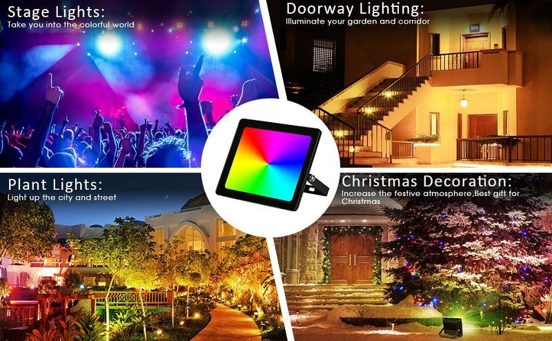 2 rgbw flood light
