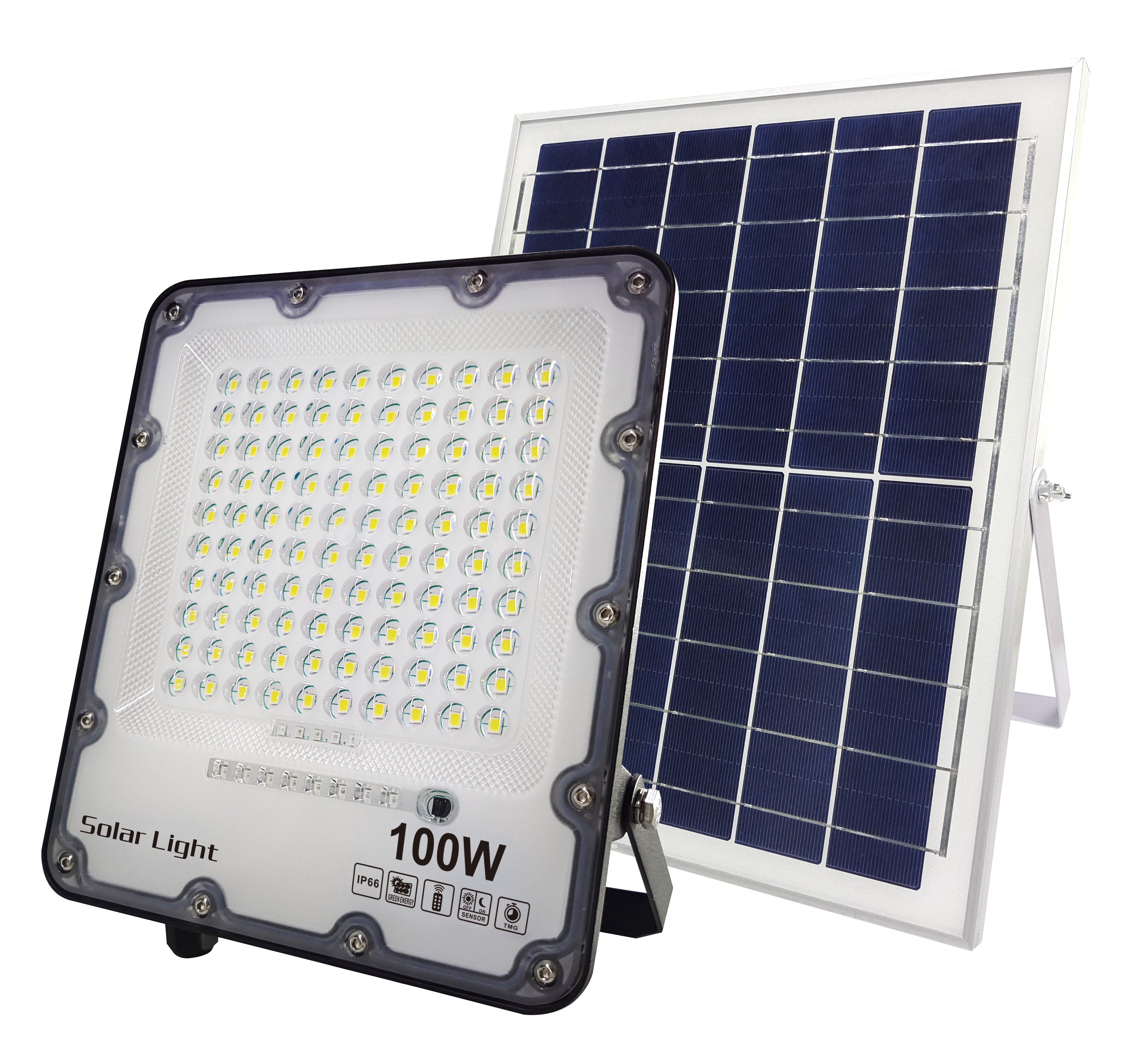 POLY.Solar panel Outdoor Waterproof IP65 Remote Control 200W Solar Led Flood Light