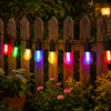 Solar RGBW Color Changing S14 Festoon Lights | Remote Controlled Dimmable Connectable Outdoor Garden String Lights