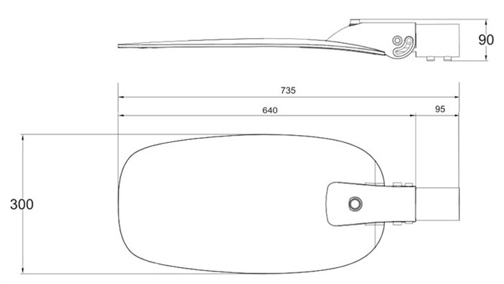 LED Street Light with Photocell