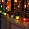 Multicolor / Clear G50 SMD LED String Lights, Connectable Outdoor Patio Backyard Party Decor Lighting