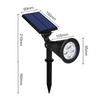 RGB Solar Spot Light, Removable Battery, Ground Stake & Wall Mount 2 in 1
