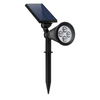 RGB Solar Spot Light, Removable Battery, Ground Stake & Wall Mount 2 in 1