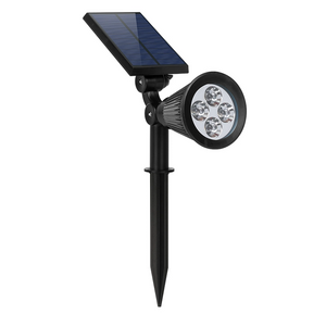 Solar Spot Light, Removable Battery, Ground Stake & Wall Mount 2 in 1