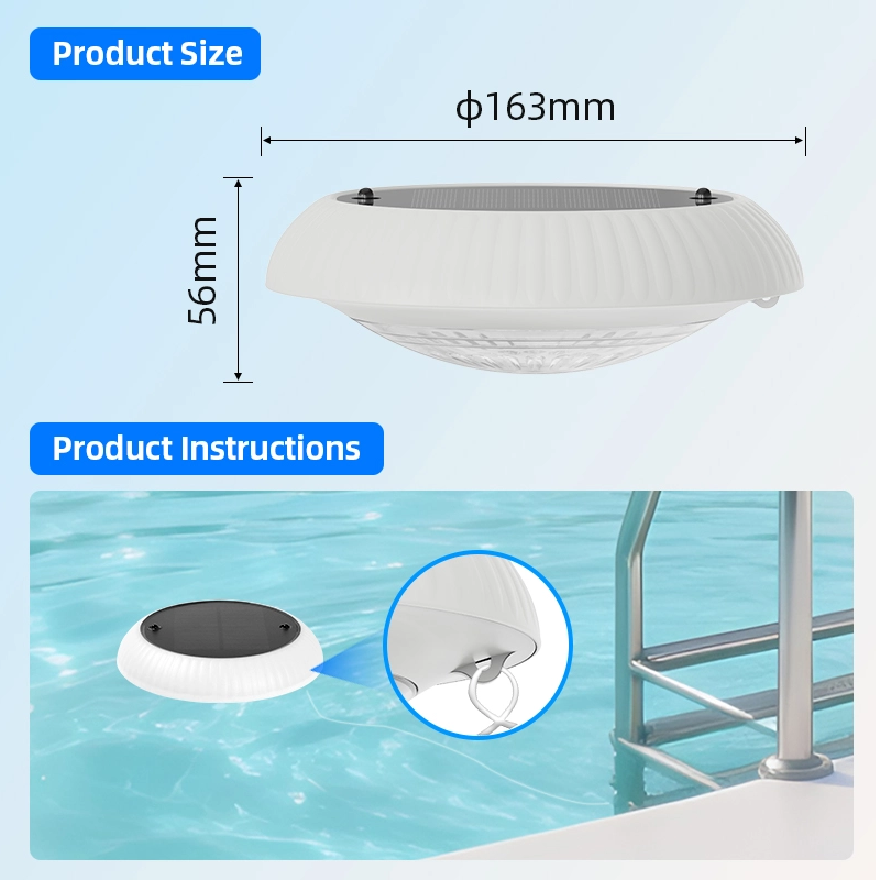 RGB Solar Floating Pool Light with Remote Control