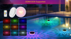 RGB Solar Floating Pool Light with Remote Control, Waterproof Floating LED Pool Lamp