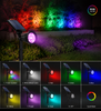 RGB Solar Spot Light, Removable Battery, Ground Stake & Wall Mount 2 in 1