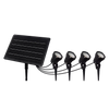 Weather-resistant solar ground-mounted lawn decorative lights for rooftop gardens and outdoor landscapes