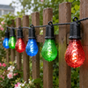 A19 LED Filament Outdoor String Lights | 7.5m Total Length Patio Decor Party Lights