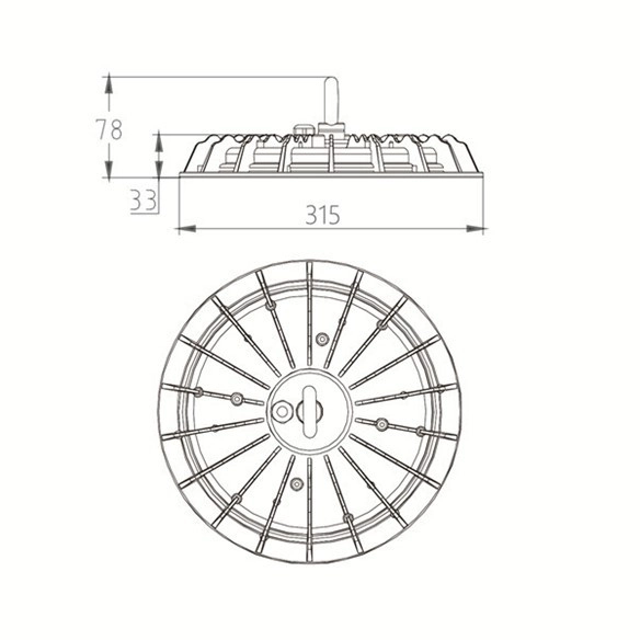 Die-Casting Aluminum LED High Bay Light