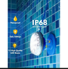 IP68 waterproof solar pool light magnetically mounted to underwater tiles