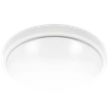  Silver 24W Plastic LED Surface Mount Ceiling Panel Light, Customizable Shape Decorative Indoor Home Lamp, Round & Square Available