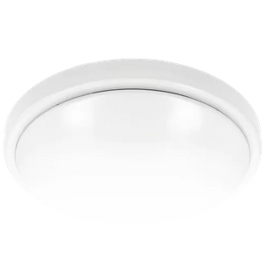  Silver 24W Plastic LED Surface Mount Ceiling Panel Light, Customizable Shape Decorative Indoor Home Lamp, Round & Square Available