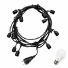 5M E27 Festoon String Light Cord 10×E27 Sockets IP65, Bulbs Not Included, End‑to‑End Connectable