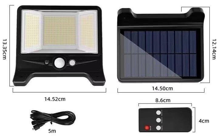 Solar Seperate Sensor Wall Lamp